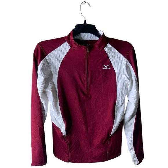 Mizuno DryLite Sweatshirt Womens M 1/4 Zip Lightweight Performance Activewear - Picture 3 of 6